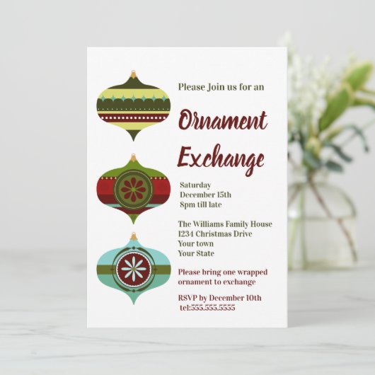 Retro-feestdag | Eerste kerstversiering Kaart (Staand voorkant)