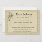Retro Feestdagen [7x5 Uitnodiging] Kaart (Voorkant)