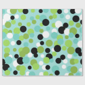 Retro Feestelijke Polka Dots Inpakpapier (Vlak)