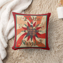 Retro Feliz Navidad Photo and Message Christmas