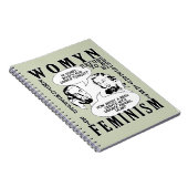 Retro Feminist Humor notebook Notitieboek (Rechterzijde)