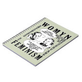 Retro Feminist Humor notebook Notitieboek (Linkerzijde)