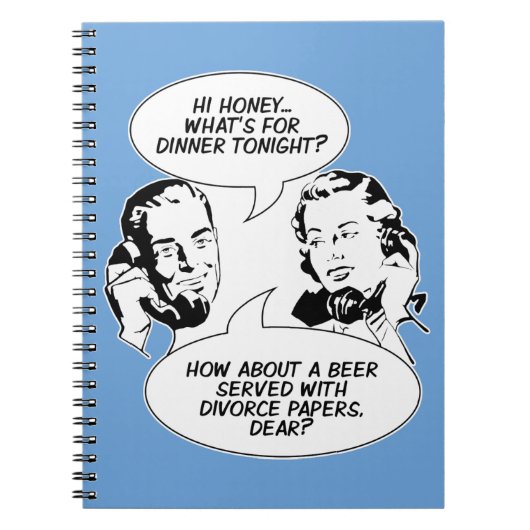 Retro Feminist Humor notitieboek (Voorkant)