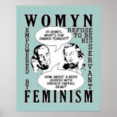Retro Feminist Humor poster (Voorkant)