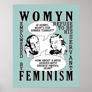 Retro Feminist Humor poster
