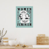 Retro Feminist Humor poster (Keuken)