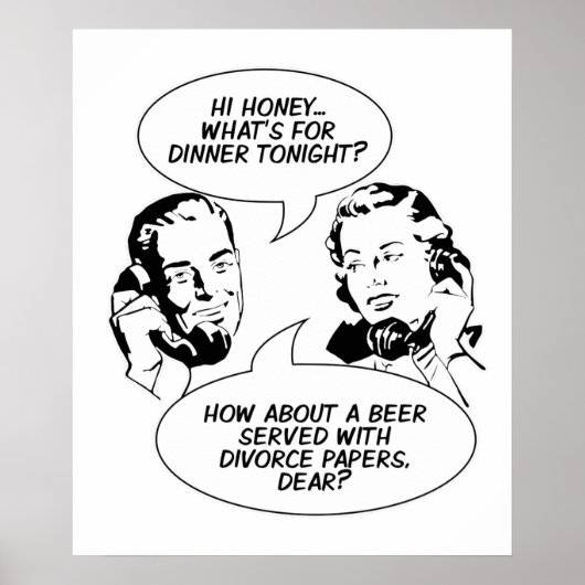 Retro Feminist Humor poster (Voorkant)