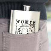 Retro Feministische Humor kolf Flacon (Voorbeeld)