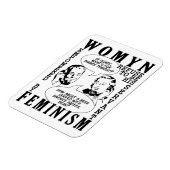Retro Feministische Humor magneten (Linkerzijde)