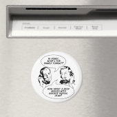 Retro Feministische Humor magneten (Insitu (Vaatwasser))