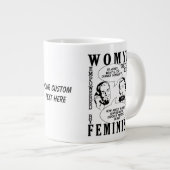 Retro Feministische Humor mokken (Voorkant rechts)