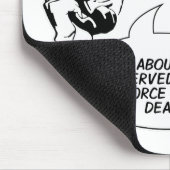 Retro Feministische Humor mousepad Muismat (Hoek)