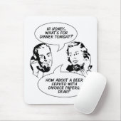 Retro Feministische Humor mousepad Muismat (Met muis)