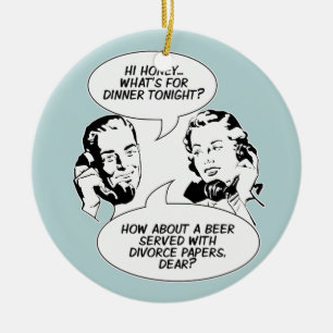 Retro Feministische Humor ornament