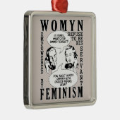 Retro Feministische Humor ornament (Rechts)