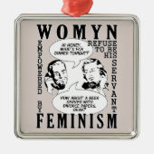 Retro Feministische Humor ornament (Voorkant)