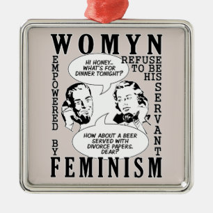 Retro Feministische Humor ornament