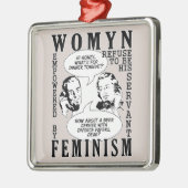 Retro Feministische Humor ornament (Links)
