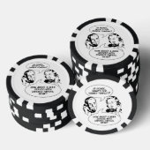 Retro Feministische Humor poker chips (Opstapeling)