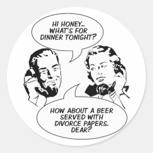 Retro Feministische Humor stickers