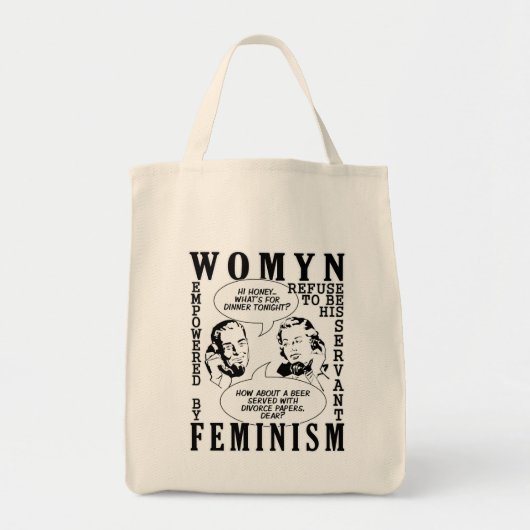 Retro Feministische Humor tassen (Voorkant)
