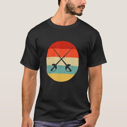 Retro Fencer-poorten T-shirt (Voorkant)
