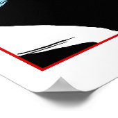 Retro fencing-kampioen poster (Hoek)