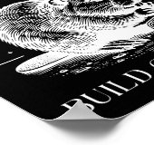 Retro Feral Aunts Build Character Funny New Aunt C Poster (Hoek)