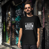 retro Festival Seizoen 20XX zwart T-shirt