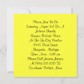 Retro Festive Party in Outdoor Picnic Invitting Kaart (Achterkant)