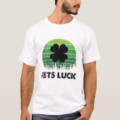 Retro Fets Luck St. Patrick's Day Irish Clover Adu T-shirt (Voorkant)