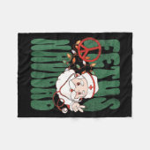 Retro Fetus Navidad Santa Claus Christmas Obgyn Nu Fleece Deken (Voorkant (Horizontaal))