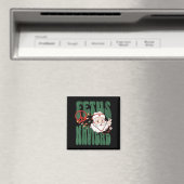 Retro Fetus Navidad Santa Claus Christmas Obgyn Nu Magneet (Insitu (Vaatwasser))