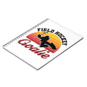 Retro Field Hockey Goalie Player Notitieboek (Linkerzijde)