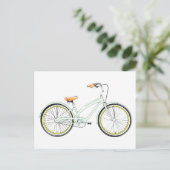 retro fiets briefkaart (Staand voorkant)