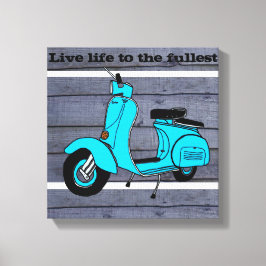  retro fiets canvas afdruk