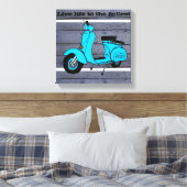  retro fiets canvas afdruk (Insitu (Slaapkamer))