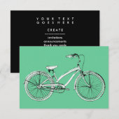 retro fiets kaart (Voorkant / Achterkant)