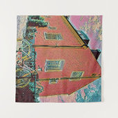 Retro fiets kunstwerk wandkleed (Voorkant (horizontaal))