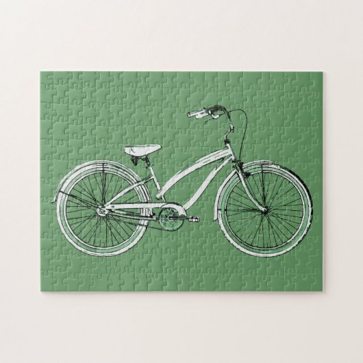 retro fiets legpuzzel (Horizontaal)