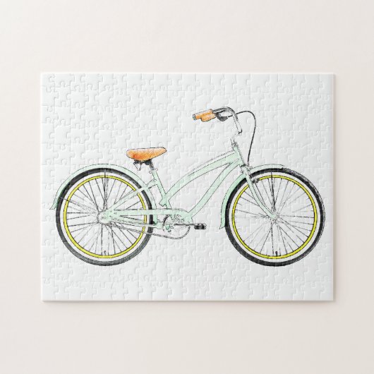 retro fiets legpuzzel (Horizontaal)