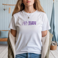 Retro fiets Meisje Ironie paars