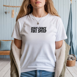 Retro fiets meisje ironie zwart Tri-Blend shirt