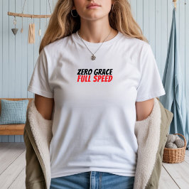 Retro fiets meisje ironie zwart Tri-Blend shirt