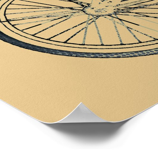 retro fiets poster (Hoek)