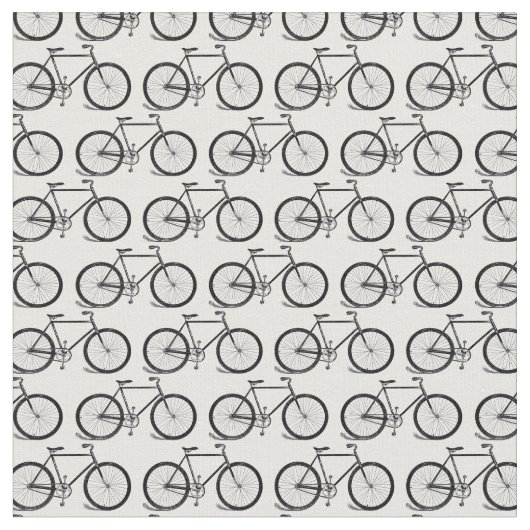 Retro Fietsen Stof Patroon met CUSTOM BG KLEUR (Close Up)