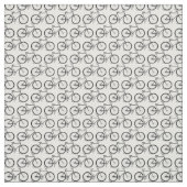 Retro Fietsen Stof Patroon met CUSTOM BG KLEUR (Swatch)