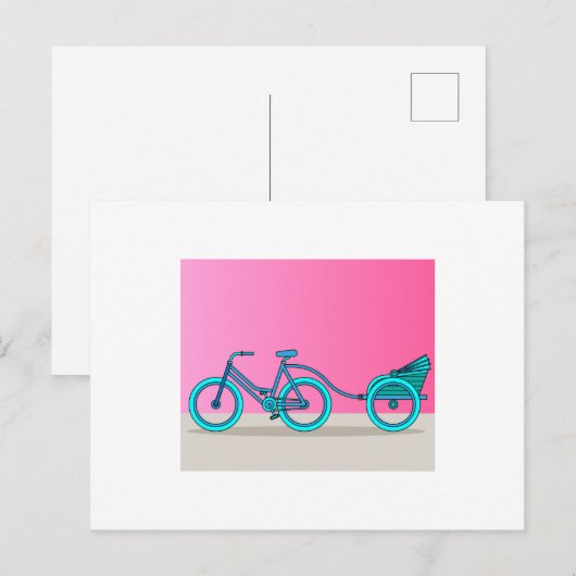 Retro  fietsenband Lover Briefkaart (Voorkant / Achterkant)