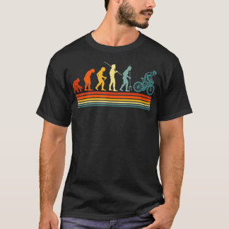 Retro Fietser Evolution Fietsfiets Vintage T-shirt