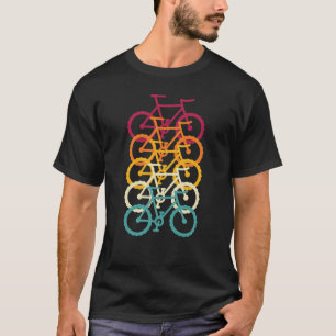 Retro  fietsliefhebber t-shirt